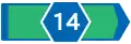 Prefectural highway shield (inter-city route)