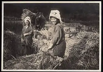 Japanese farmers, circa 1914–1918.