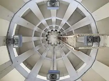 The underside of the San Francisco Peace Pagoda