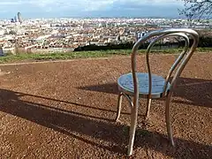 Chair sculpture by Michel Goulet