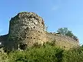 Close up on the main outer gatehouse and its protective bastion from the northwest (August 2008)