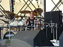 Rullo performing live with Symphony X, 2007