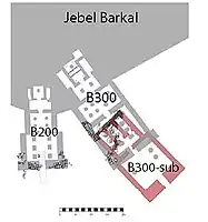 Ground plan of the Temple of Mut.