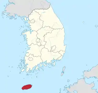 Location of Jeju Province