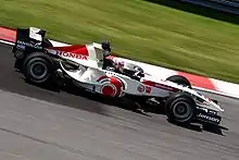 Jenson Button driving the RA106 at the 2006 Canadian GP.