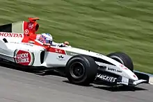 Jenson Button driving the BAR 006 at the 2004 United States Grand Prix.