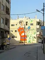 Street art in modern Jerash