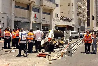 Aftermath of the Jerusalem bulldozer attack