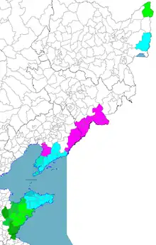 Jiaoliao Mandarin with its Variants Mapped