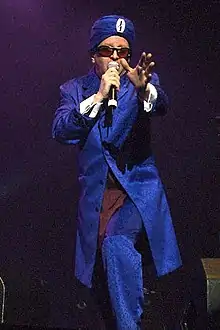 "Jihad Jerry" (Gerald Casale) performing with Devo in San Francisco, 2006