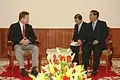 Virginia Senator Jim Webb meeting with Prime Minister Hun Sen on August 19, 2009, in Phnom Penh.