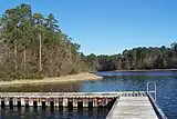 Another dock on Caney Lake Reservoir.