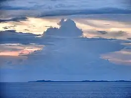 Silhouette of Jintotolo Island