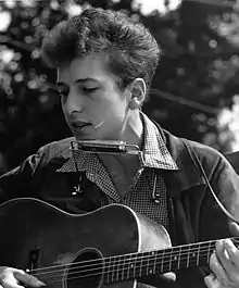 Bob Dylan performing