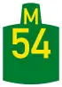 Metropolitan route M54 shield