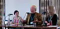 Joe Nickell, Hayley Stevens and Deborah Hyde on the Paranormal Investigations Panel at QED Con 2012.