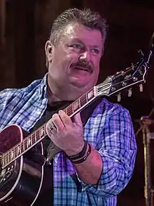 Diffie performing in 2017