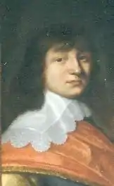 John Ernest of Nassau-Siegen (1618–1639). Detail of a painting by Gerard van Honthorst, ca. 1633–1635. Stadhouderlijk Hof, Leeuwarden.