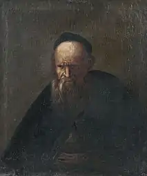 Aristotle by Johann Jakob Dorner the Elder. Oil on canvas, by 1813