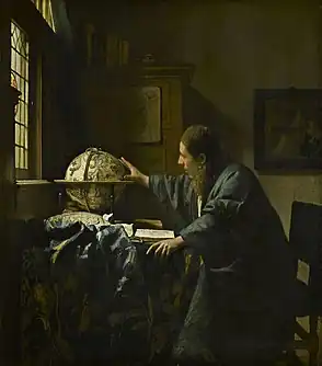 The Astronomer, by Johannes Vermeer, Louvre