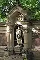 One of numerous grave monuments in Johannisfriedhof