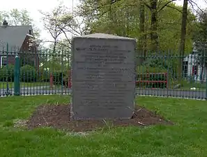 Major John André Monument inscription, April 2008