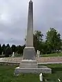 South view of monument.