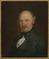 John Augustus Sutter, June 1851 by Stephen W. Shaw, oil painting approximately 24 inches