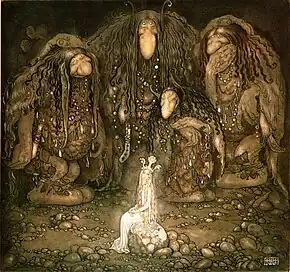 Look at them, mother Troll said. Look at my sons! You won't find more beautiful trolls on this side of the moon, 1915, watercolor