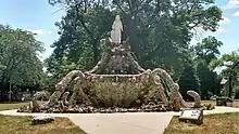 Fountain in John Brown Park