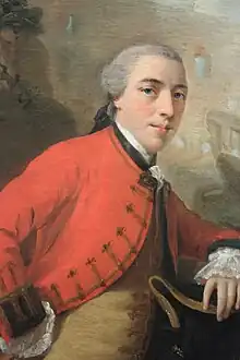 John Burgoyne, painted in Rome in 1758