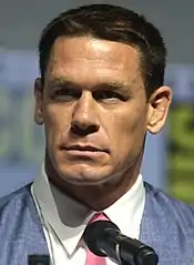 John Cena speaking at the 2018 San Diego Comic Con International.