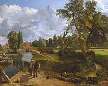 Image 22Flatford Mill ('Scene on a Navigable River') by John Constable, c. 1816 (from Culture of England)