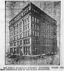 Image 10John E. Hurst Building, site of the fire's outbreak (from Great Baltimore Fire)