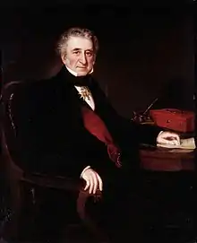 Portrait by Julia Goodman of John Fane 11th Earl, 1855