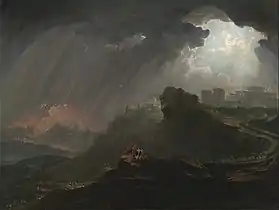 Joshua Commanding the Sun to Stand Still (c. 1840). Oil on canvas, 47.9 x 108.3 cm. Yale Center for British Art, New Haven, Connecticut