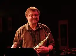 Surman performing in Birdland, 2 September 2009