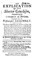 1749 John Thomson's Explication of the Shorter Catechism