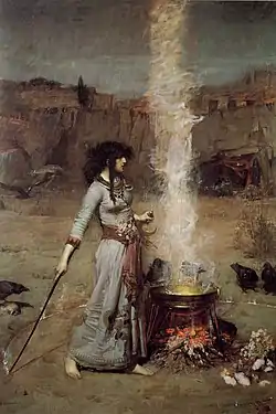 The Magic Circle by John William Waterhouse (1886)