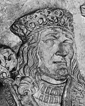 Hans of Denmark, detail of grave monument by Claus Berg