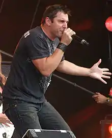 Gioeli performing in 2009