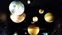 Johnson Geo Centre solar system exhibit