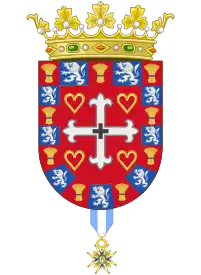 Coat of Arms of José Agustín de Lecubarri as Cross of the Order of Charles III (1834-1874)