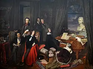 Liszt at the Piano, Josef Danhauser, 1819