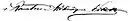 Joseph René Vilatte's signature