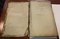 Inside cover of Joseph Roux's folio of Mediterranean charts