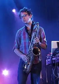 Man playing saxophone