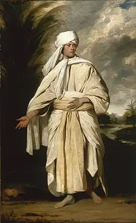 Portrait of Omai by Joshua Reynolds, painted in 1776.