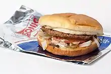 Jr. Deluxe Burger from Sonic Drive-In.