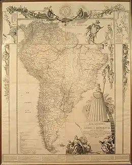 Map of America Meridional. 1771. Juan de la Cruz Cano y Olmedilla